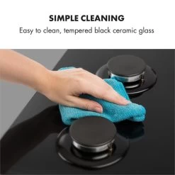 Gusteau Ignito Einbau-Ofen-Set Elektro / Gas 64Ltr Schwarz Edelstahl 22 Gusteau Ignito Einbau-Ofen-Set Elektro / Gas 64Ltr Schwarz Edelstahl -Küchengeräte Geschäft 60002595 yy 0010 logo Klarstein Ignito 4 Zonen Gaskochfeld schwarz