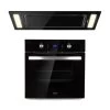 Gusteau Remy Einbau-Set Backofen + Einbau-Haube 2950W 64Ltr 620 M³/h Schwarz Edelstahl -Küchengeräte Geschäft 60002597 yy 0001 titel Klarstein Gusteau Remy Set Backofen Haube