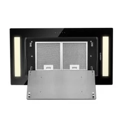 Gusteau Remy Einbau-Set Backofen + Einbau-Haube 2950W 64Ltr 620 M³/h Schwarz Edelstahl -Küchengeräte Geschäft 60002597 yy 0010 detail Klarstein Remy Deckenhaube 90 cm schwarz reedit