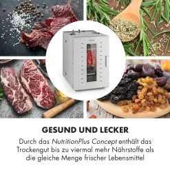Master Jerky 16 Dörrautomat + Fleischhaken Set 1500W 40-90 °C 15h-Timer Edelstahl Silber -Küchengeräte Geschäft 60002668 de 0005 logo