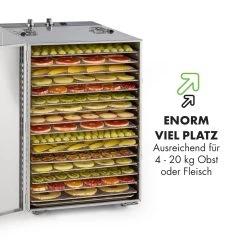 Master Jerky 16 Dörrautomat + Fleischhaken Set 1500W 40-90 °C 15h-Timer Edelstahl Silber -Küchengeräte Geschäft 60002668 de 0006 logo