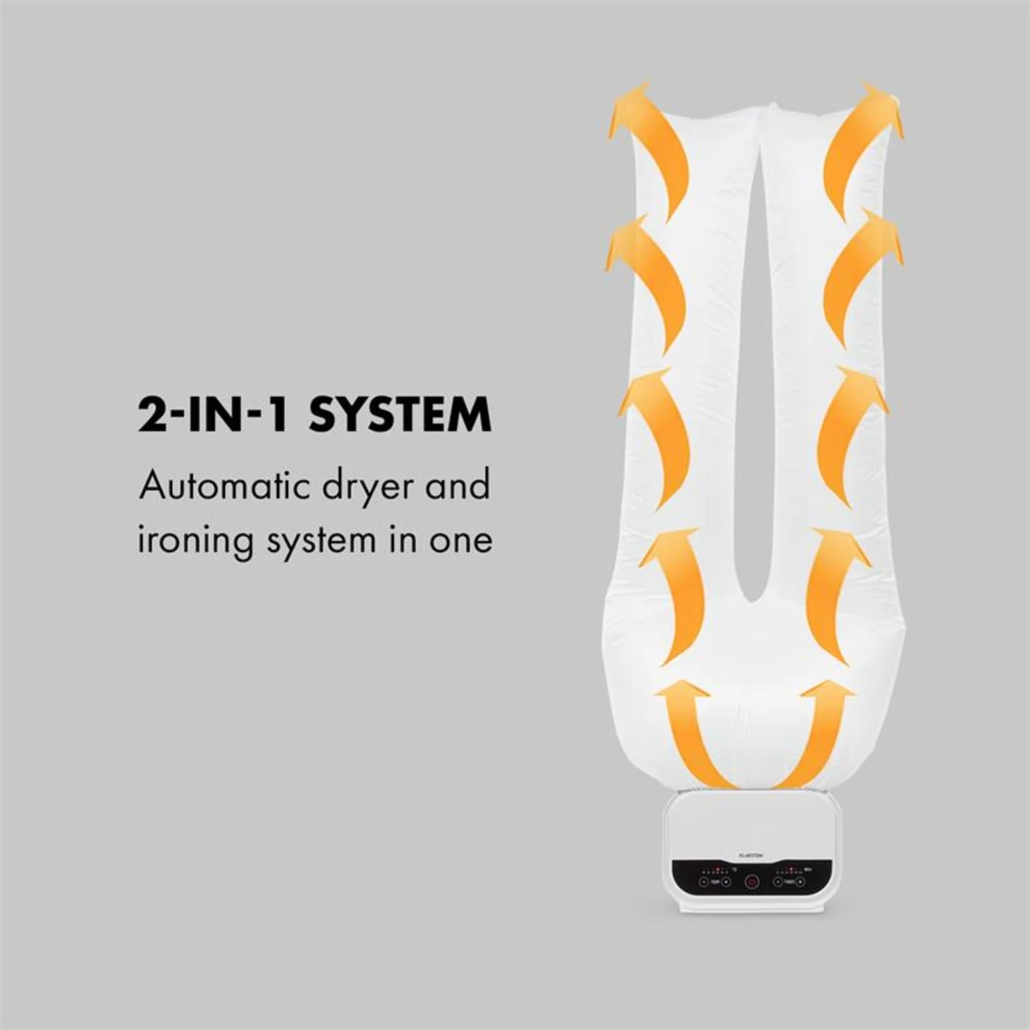 ShirtButler Pro Automatisches Trocknersystem Hemd & Hose 1200 W 2-in-1 70 °C Timer Weiß 5 ShirtButler Pro Automatisches Trocknersystem Hemd & Hose 1200 W 2-in-1 70 °C Timer Weiß – Bild 3