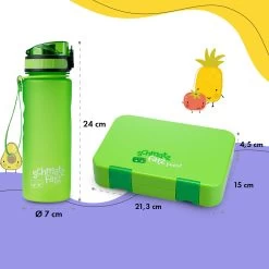 Schmatzfatz Frühstücksset Lunchbox & Trinkflasche Tritan Dicht BPA-frei 17 Schmatzfatz Frühstücksset Lunchbox & Trinkflasche Tritan Dicht BPA-frei -Küchengeräte Geschäft 60002938 yy 0008 dimensions